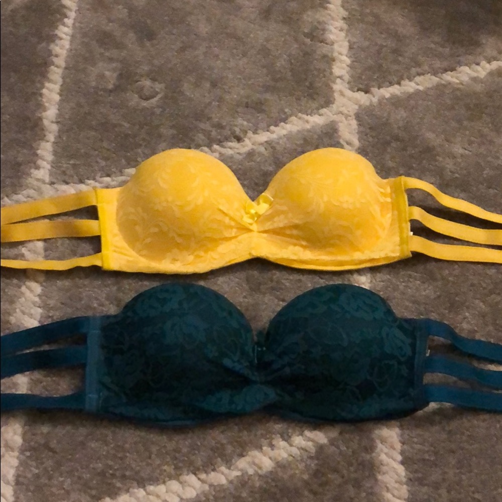 Lace bralettes with sexy open side straps